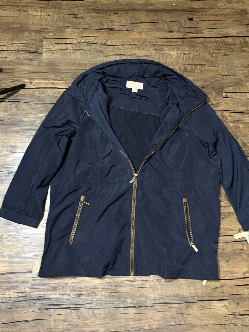 NWT Michael Kors Navy Rain Jacket Coat